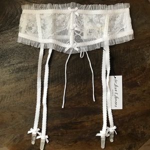 NWT For Love & Lemons Love Story Garter size M